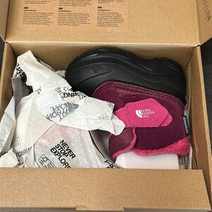 The North Face Fuchsia and Black Winter Boots